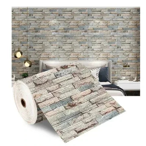 papier peint autocollant brique blanc moderne résistant humidité cuisine chambre aînés