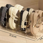 rangements chaussures enfants transparent moderne clips reutilisable carreaux léopard lisse