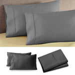 taies d'oreiller microfibre coton polyester beige gris noir bleu rouge blanc enveloppe simple literie