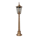 lampe jardin led noir doré transparent ip65 extérieure classique vintage métal