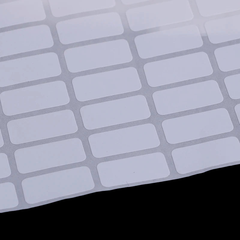 étiquettes adhésives blancs rectangulaires inscriptibles adhésifs précision papier manuscrits 10 feuilles 10x20mm