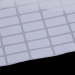 étiquettes adhésives blancs rectangulaires inscriptibles adhésifs précision papier manuscrits 10 feuilles 10x20mm