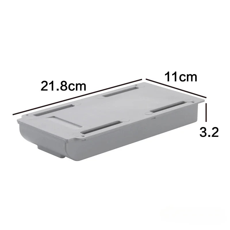 organiseur rangement blanc adhésif moderne tiroir stockage sous plateau crayons respectueux l'environnement pliable