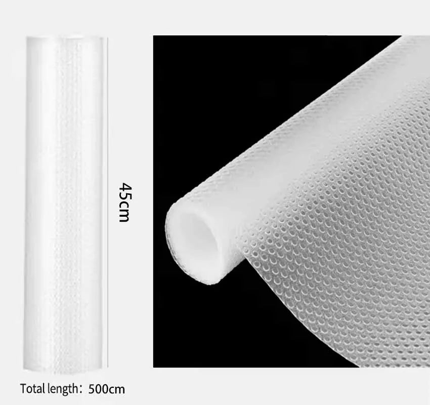 tapis anti dérapant eva perforé transparent pratique armoires cuisine chaussures comptoirs 30x100cm 45x150cm 60x500cm