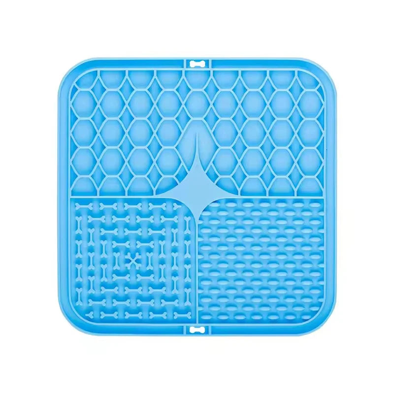 tapis alimentation lent silicone chiens chats distraction bain entraînement antiétouffement ventouses motifs modernes