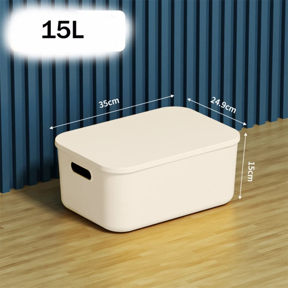 boîtes rangement empilables boîte rose clair blanc modernes minimalistes poignées plastique