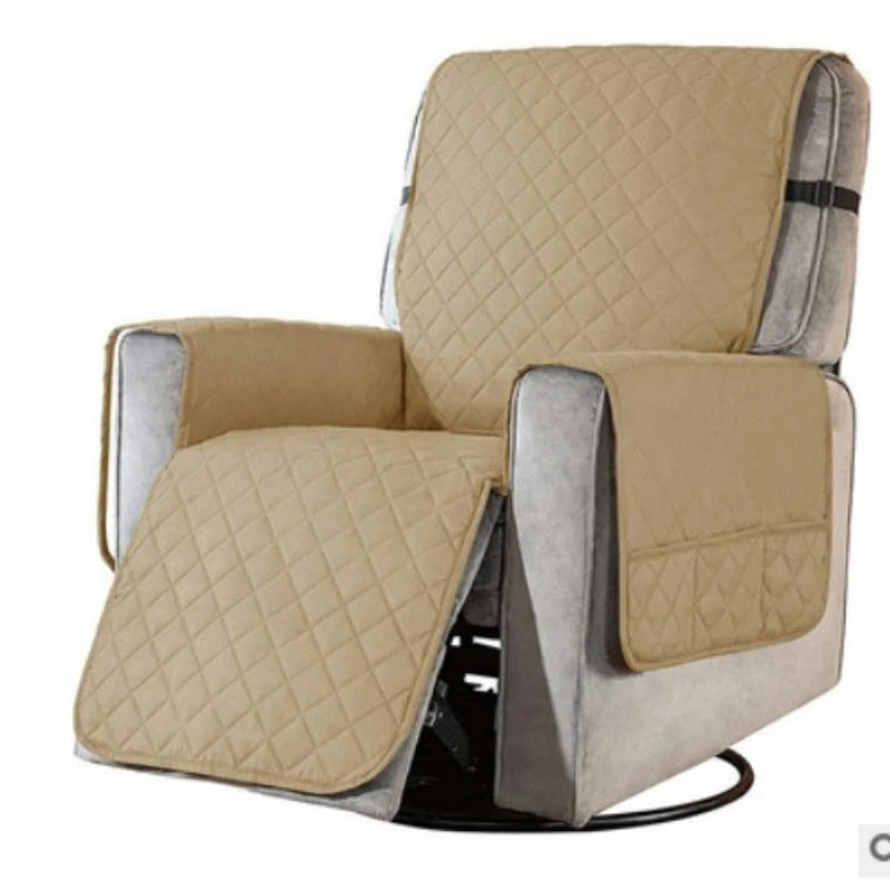 fauteuil inclinable couverture polyestère moderne beige gris bleu marine marron carreaux opaques machine laver