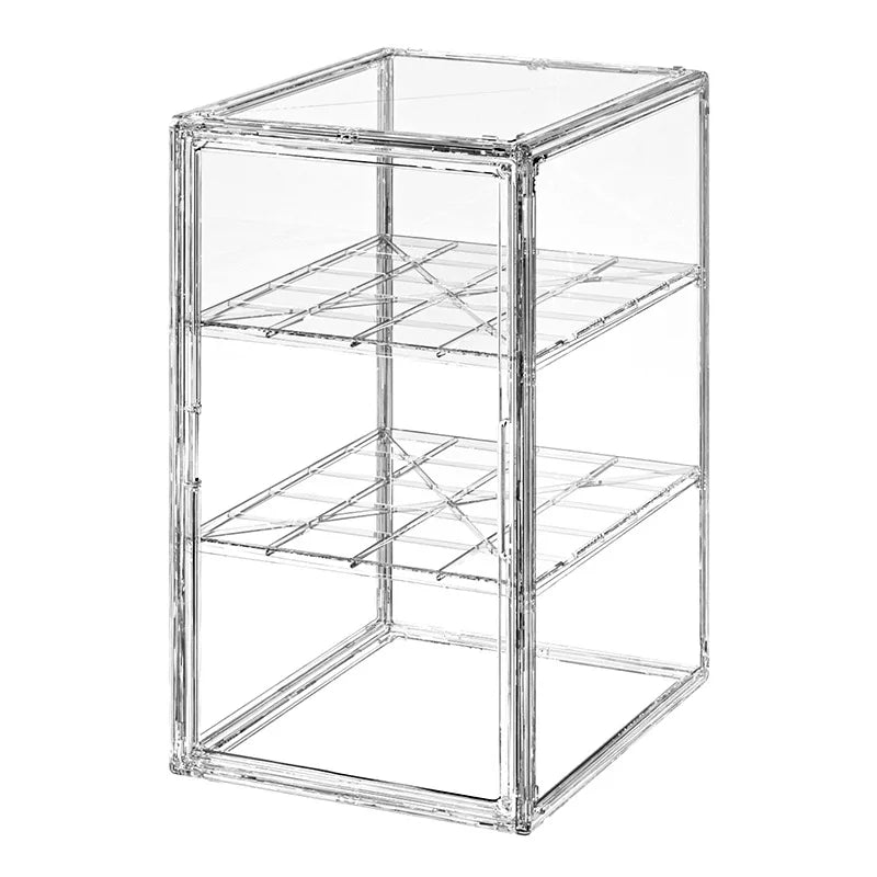 boîte rangement transparente grande taille collection figurines ours peluche voitures sport miniatures