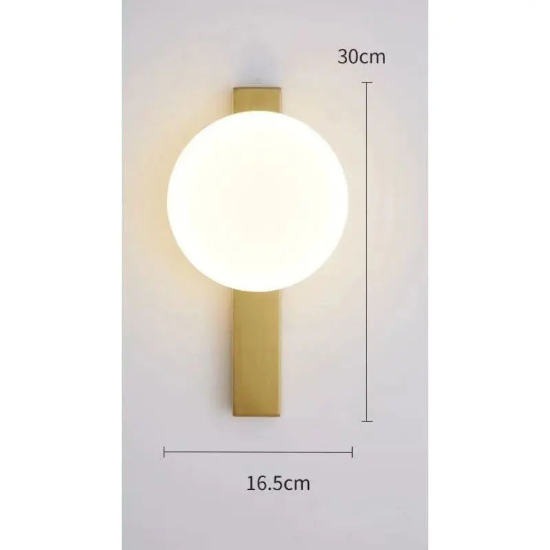 lampe murale moderne minimaliste noir doré éclairage chambre salon entrée étude