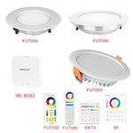 Spot LED moderne blanc récepteur contrôle étanche 6w 12w 15w wifi