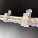 ruban led flexible transparent moderne clips fixation 12v 24v rgb éclairage intérieur
