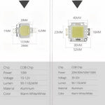 chips led 10w 20w 30w 50w 100w blanc chaud plat moderne 12v 24v 36v