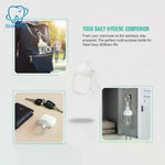 sac voyage bouteilles rangement transparentes couleurs vert bleu rose pratique moderne anneaux fixation