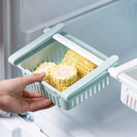 boîtes rangement réfrigérateur moderne rose bleu blanc perforées pliables respectueuses environnement clips poignées