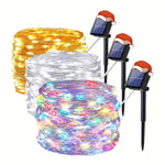 guirlande lumineuse solaire 300 led multicolore moderne 110ft ip65 abs led individuels