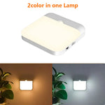 lampe led rechargeable veilleuse rectangle blanc mat moderne aimant usb interrupteur tactile