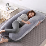 coussin maternité mousse mémoire forme gris uni confort lit sommeil