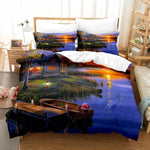 Literie oiseau doré et pois rouges pour chambre
