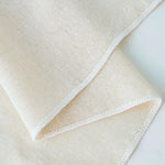serviettes lingettes toile fine tissu respirant polyester beige clair blanc classique