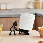 porte rouleau papier toilette fourmi noir mat decoratif salle bain adulte ludique plastique