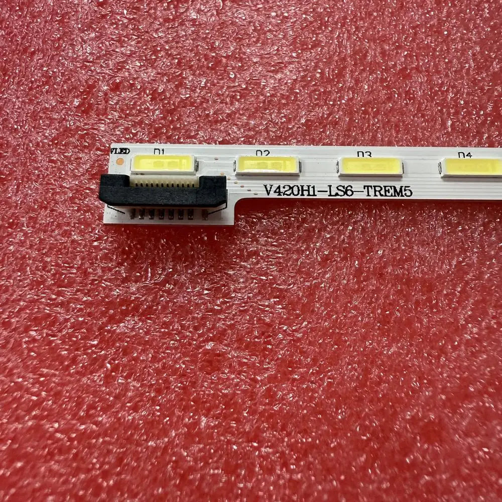 bande lumineuse led blanc rectangulaire diodes jaunes moderne connecteur noir 500mm aluminium