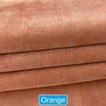 tissu polyester uni moderne vert orange bleu gris marron rouge jaune 148x100cm