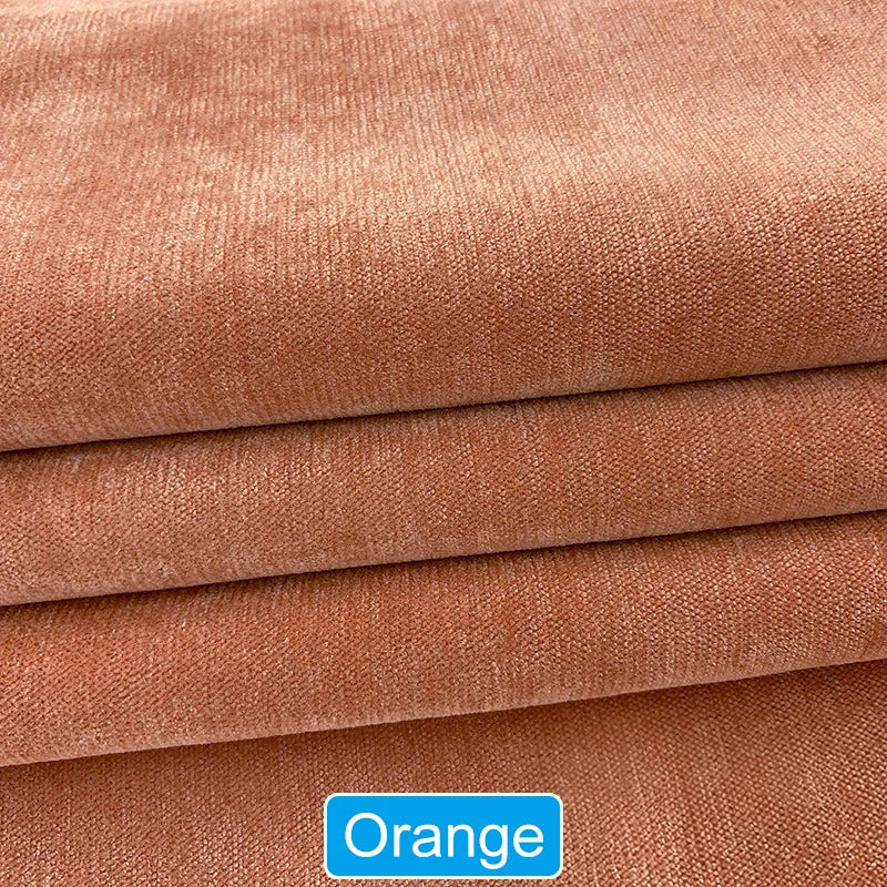 tissu polyester uni moderne vert orange bleu gris marron rouge jaune 148x100cm