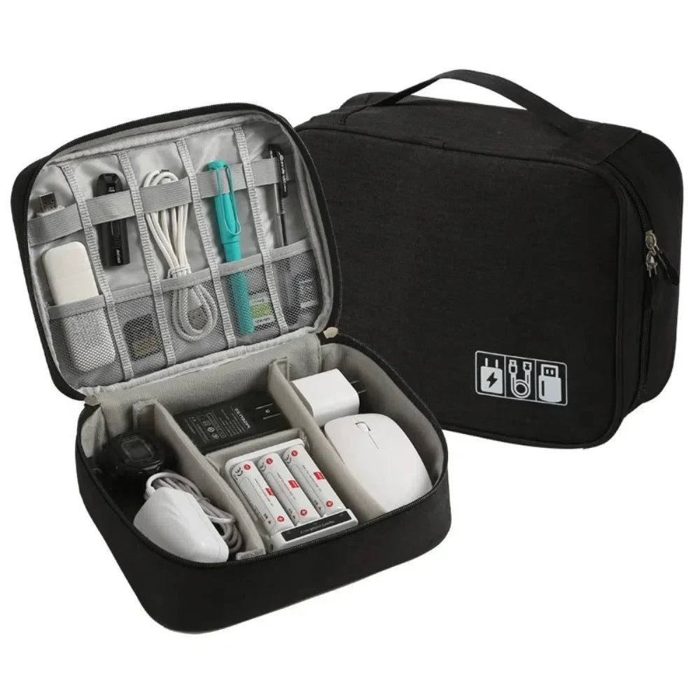 Sac outils gris toile anti odeur zips accessoires tabac moderne rechargeable