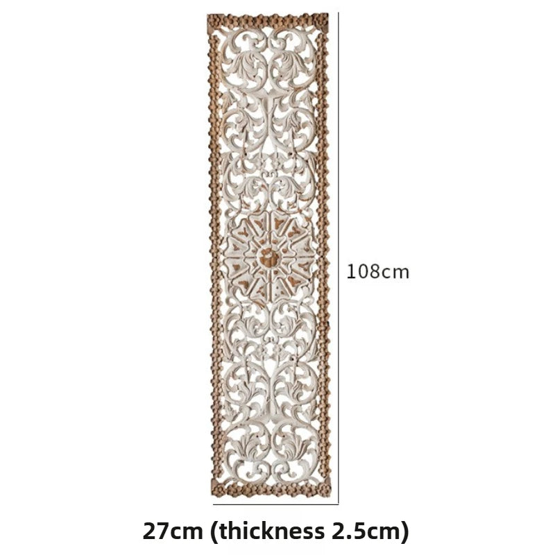 décoration murale vintage shabby chic motif floral bois fond gris blanc marron