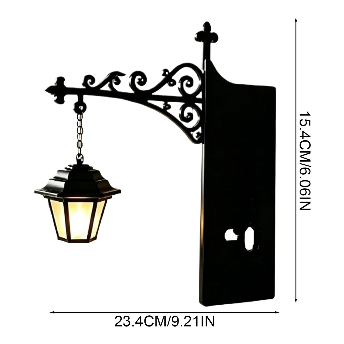 lampe bibliothèque noir élégante motifs floraux classique moderne led lecture chambre