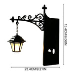 lampe bibliothèque noir élégante motifs floraux classique moderne led lecture chambre
