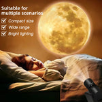 lampe led rechargeable usb projection lune atmosphère décoration murale ambiancé cratères terrestre spatial