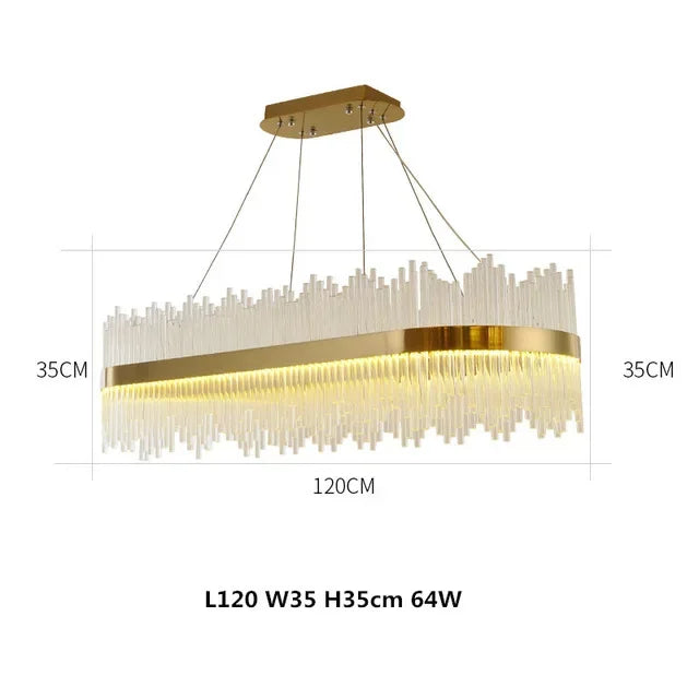 lustre suspension cristal moderne doré blanc plafonnier luxe salon chambre luminaires rond rond