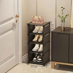 étagère chaussures moderne noir blanc matériau métal pp ps