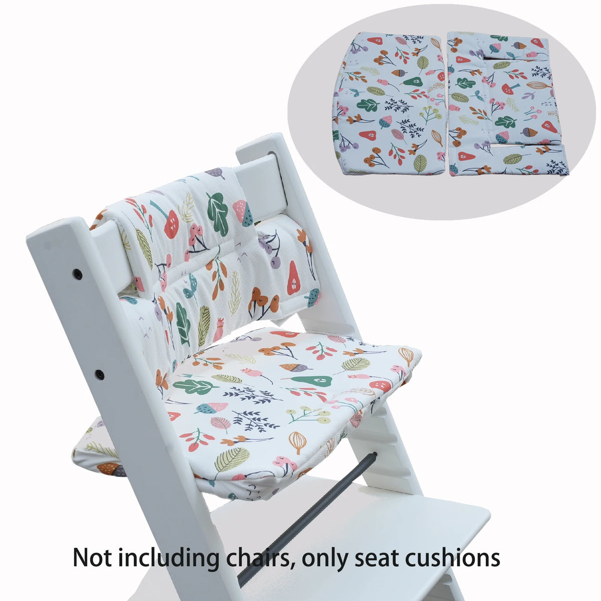coussin imperméable coton polyester chaise enfant blanc noir moderne plateau repose pieds