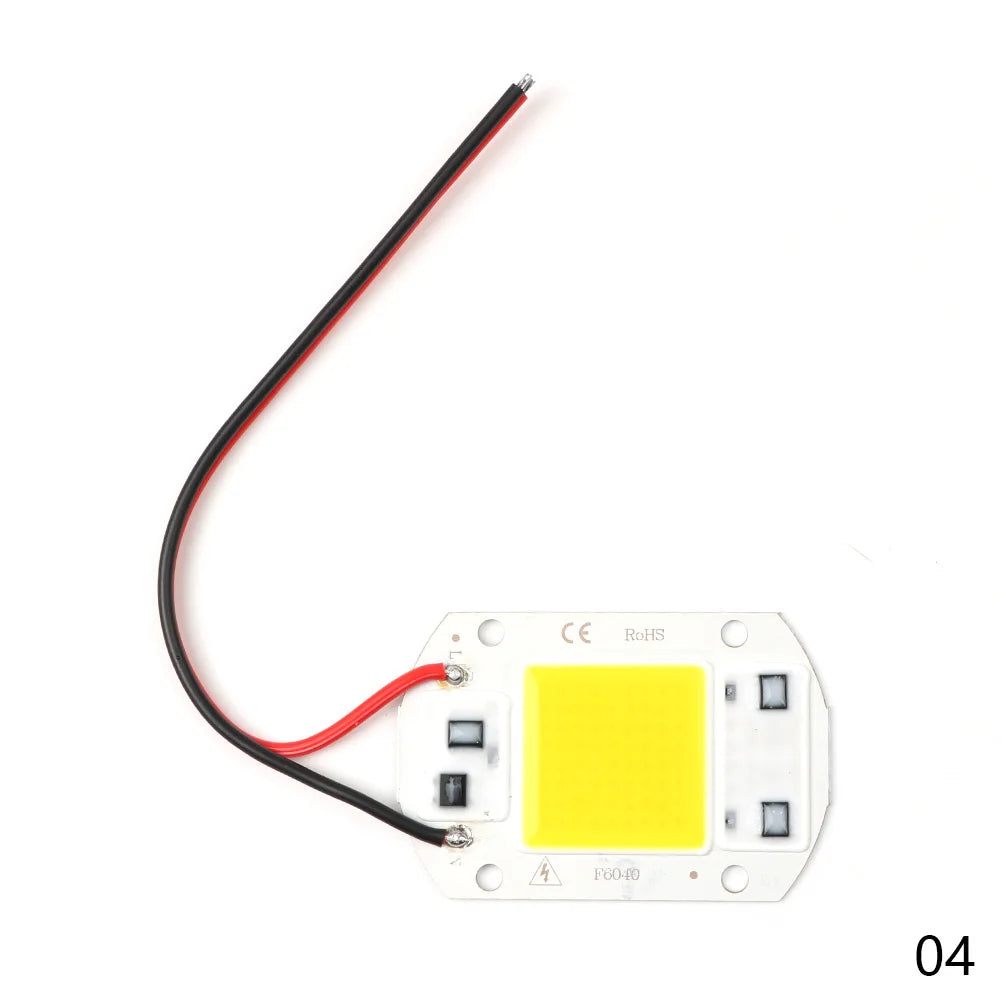 module led 20w 30w 50w blanc full spectrum adhésif câbles noirs rouges moderne éclairage
