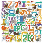 autocollants lettres vintage multicolores relief opaques adhésif scrapbooking journal décoration carnet artisanat DIY alphabétique