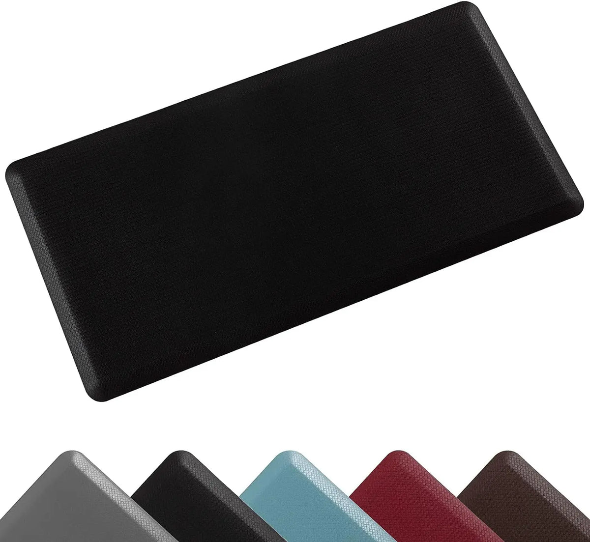 tapis sol antidérapant imperméable texture géométrique moderne gris noir marron