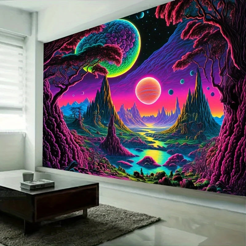 Tenture illusion dans entrée avec éclairage tamisé