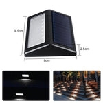 lampe solaire murale extérieure led moderne argentée noire blanche adhésive jardin patio