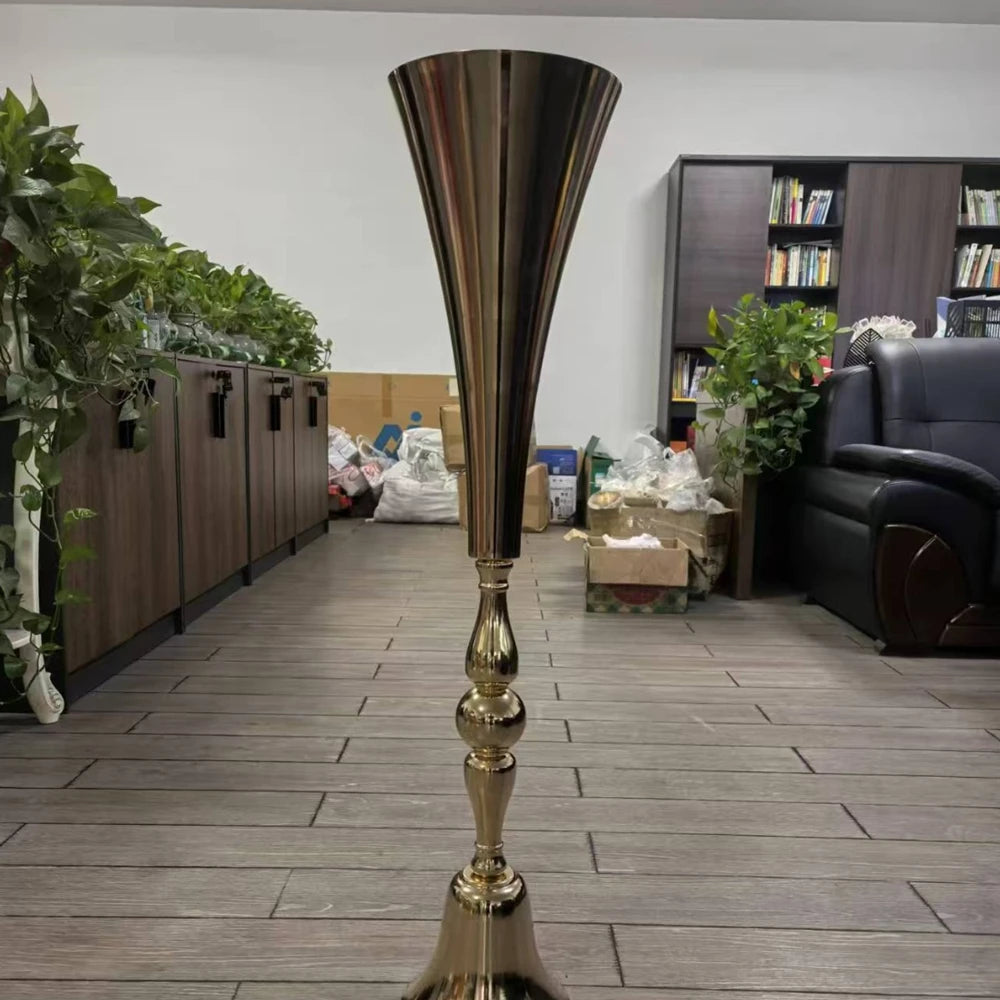 vase doré métal classique haut 100cm 65cm 75cm 90cm événement mariage