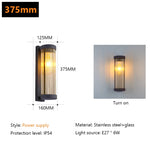 lampe murale gris moderne rayures verticales éclairage extérieur résistante intempéries led rechargeable occlusion abatjour