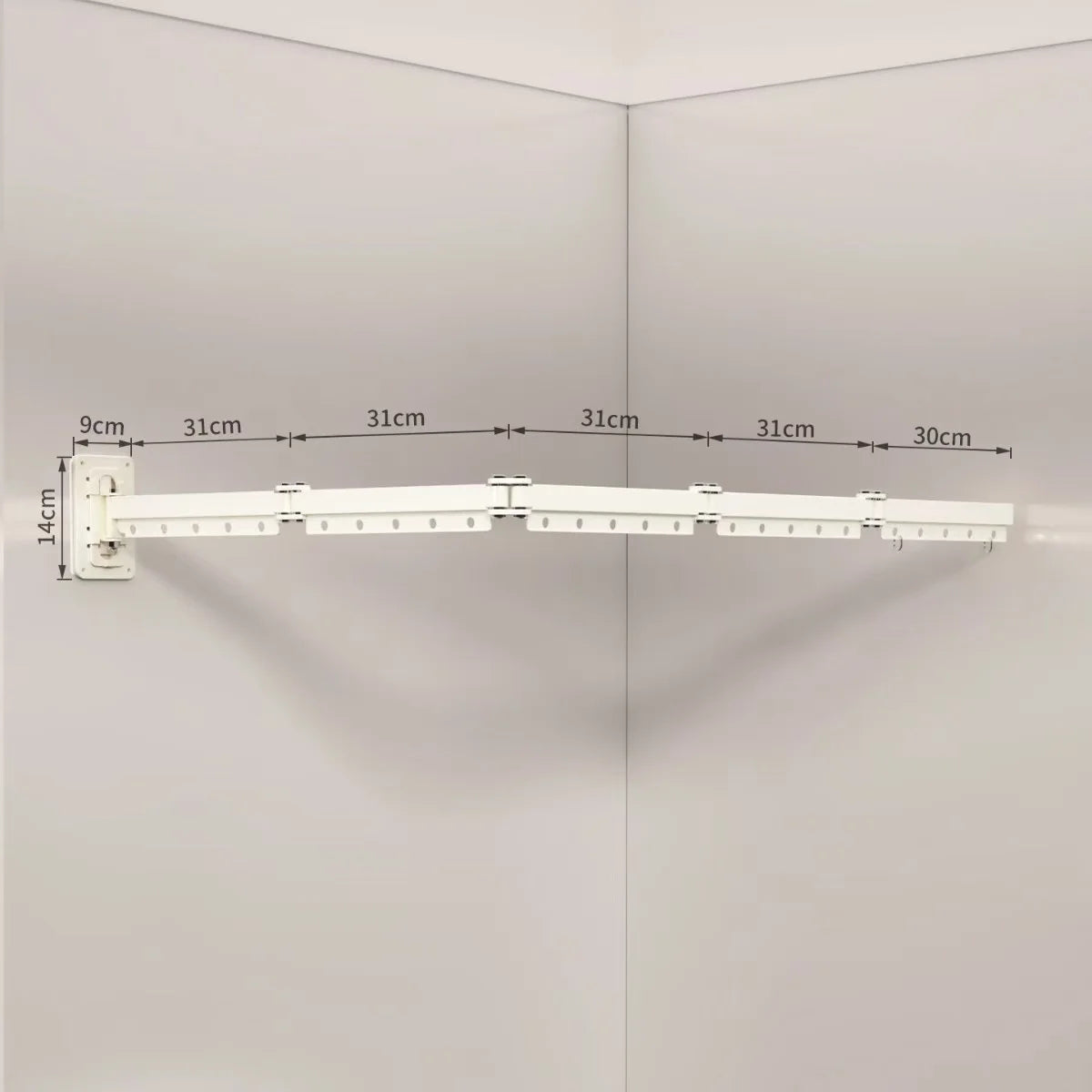 rideau douche plié plissé gris moderne respectueux environnement clips inclusion