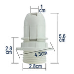 ampoule e27 moderne blanc noir lisse aluminium certifié led base table