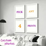 affiches modernes minimalistes personnalisables famille animaux paysages couleurs vives cadre mural decoration intérieure