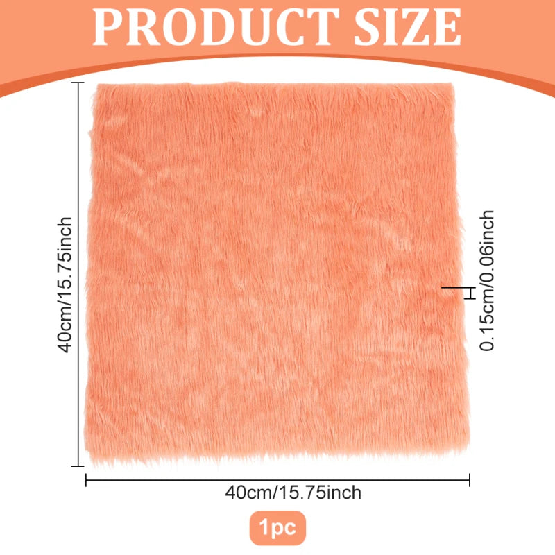 tapis noir fourrure peluche épais moderne doux bricolage couture tissu polyester antimicrobien contrôle odeurs