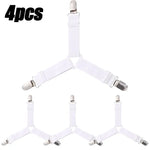 attaches drap métal élastique blanc noir utilitaires clips ressorts ensemble fixations couvertures lit canapé