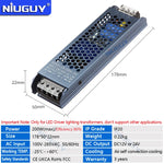 transformateur led 12v 24v 36w 60w 100w 150w 200w 300w 400w 500w câble ac