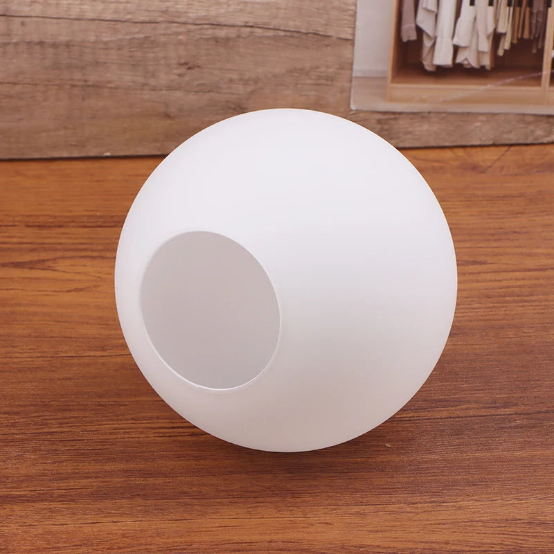 lampe table moderne minimaliste blanc base bois abat jour sphérique mat intérieur