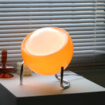 lampe table led orange verre moderne décoration intérieure chambre salon